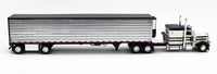 
              DCP 1:64 *CREAM & PURPLE* Peterbilt 389 63" Flattop & 53' CHROME SIDE REEFER NIB
            