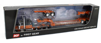 
              DCP 1:64 *BLACK & ORANGE* Peterbilt 389 Tri-Axle w/Magnitude HEAVY HAUL Lowboy
            