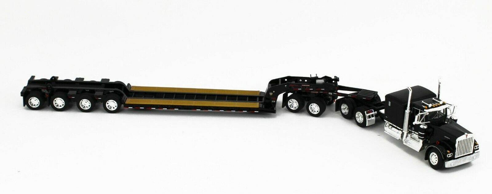 2021 DCP 1:64 *BLACK* Kenworth W900A Fontaine Tri-Axle Magnitude