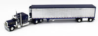 
              DCP 1:64 *BLUE & GRAY* Peterbilt 389 63" Flattop & 53' CHROME SIDE REEFER NIB!
            