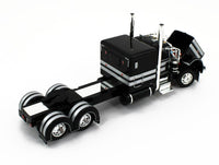 
              2023 DCP 1:64 *BLACK & SILVER* Peterbilt 389 63" Flattop w/WILSON GRAIN TRAILER
            