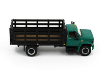 
              NEW 2021 1:64 DCP *GREEN & BLACK* Chevrolet C65 Tandem-Axle STAKEBED TRUCK NIB
            