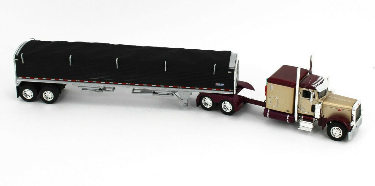 Modellino DCP Wilson PaceSetter, Autocarro Kenworth Giallo Scala 1:64, Custom Con Gemme Bianche A 2 Fori