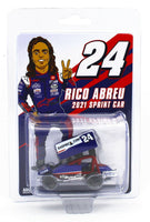 
              1:64 Round2 *RICO ABREU* 2021 SHOPRICO.COM #24 Sprint Car *NIP*
            