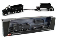 
              2022 DCP 1:64 *BLACK* Kenworth T880 Rogue Dump Truck & Transfer Dump Trailer NIB
            