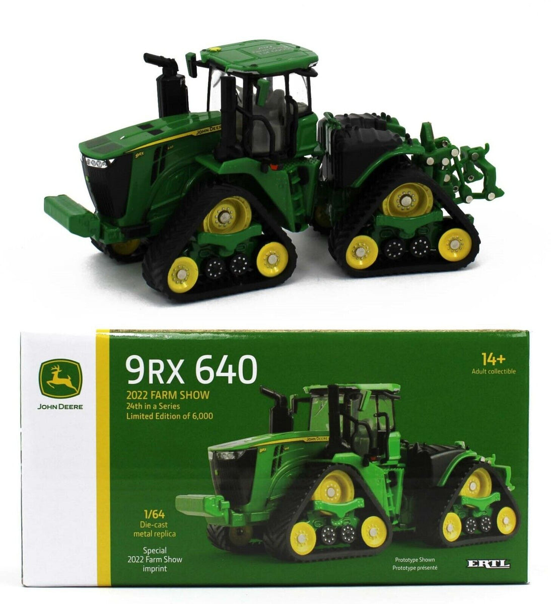 Tractor John Deere 9RX 590 - Réplica 1:32 - ERTL 45774 Tractor John Deere 9RX 590 - Réplica 1:32 - ERTL 45774