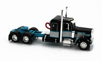 
              2022 DCP 1:64 *BLACK* Peterbilt 359 36" Flattop w/Wilson GRAIN TRAILER NIB
            