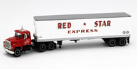 
              2022 DCP 1:64 *RED STAR EXPRESS* Ford LT-9000 & 40' Vintage Dry Good Trailer NIB
            