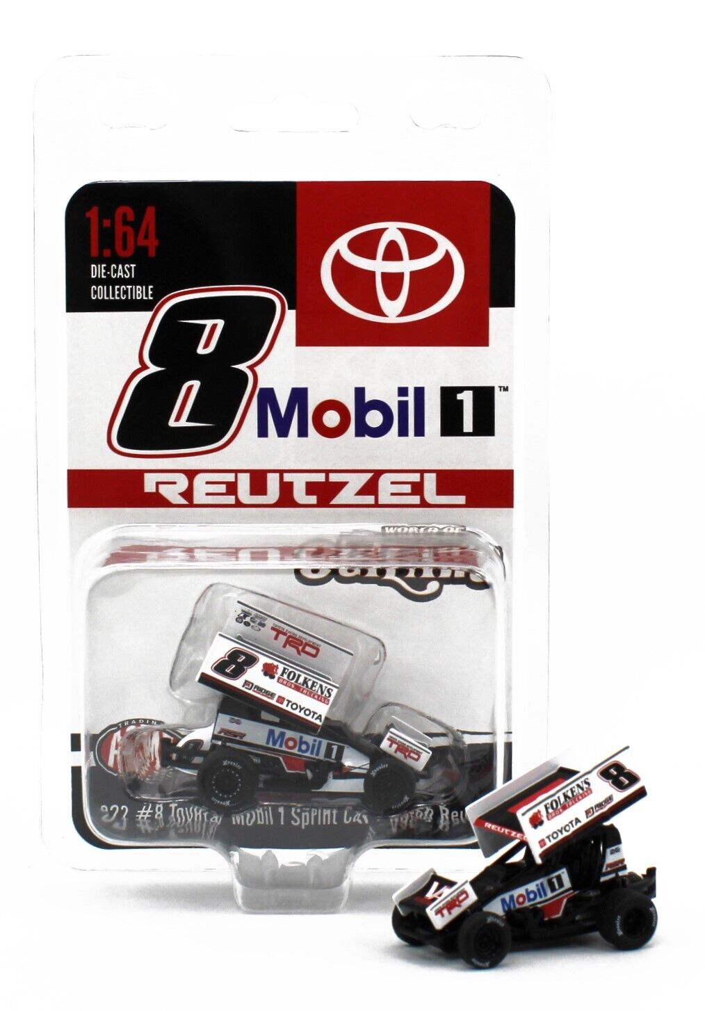 Aaron Reutzel 2022 Acme #8 Toyota/Mobil 1 1/64 Sprint Car