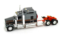 
              1:64 DCP *Gun Metal & Black* KENWORTH W900 & 53' Split Axle Dry Good Trailer NIB
            