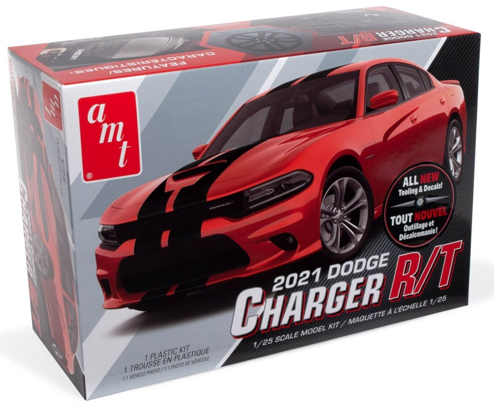 ミニカー 2021 sELECTIONs CAR DODGE CHARGER R/T 1:25 AMT 2021 Dodge Charger R/T *ALL NEW TOOLING* *PLASTIC MODEL