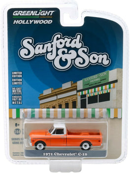 1:64 GreenLight *HOLLYWOOD 26* Sanford & Son ORANGE 1971 Chevrolet C-10 *NIP*