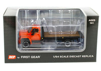 
              NEW 2021 1:64 DCP *ORANGE & BLACK* GMC 6500 Tandem-Axle FLATBED TRUCK NIB
            