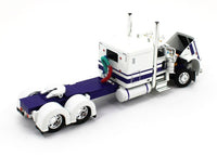 
              2023 DCP 1:64 *WHITE & PURPLE* Peterbilt 389 63" Flattop w/WILSON GRAIN TRAILER
            