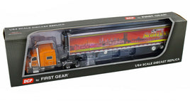 2020 First Gear DCP 1:64 SCOTLYNN USA Orange Peterbilt 389 w/53' Reefer Trailer