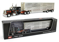 
              2022 DCP 1:64 *BLACK w/FLAME* Peterbilt 379 63" Flattop w/WILSON LIVESTOCK NIB
            