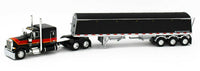 
              2021 DCP 1:64 *BLACK* Peterbilt 379 63" Flattop w/LODE KING GRAIN TRAILER *NIB*
            