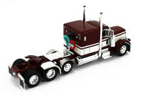 
              DCP 1:64 *DARK RED* Peterbilt 379 63" Flattop WILSON 50' Belt Grain Trailer NIB
            