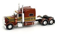 
              DCP 1:64 *BRONZE* PETERBILT 389 Sleeper & Chrome Brenner Chemical Trailer NIB
            