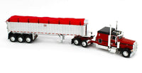 
              2021 DCP 1:64 RED Peterbilt 389 CHROME MAC Tri-Axle COAL END DUMP Trailer NIB
            