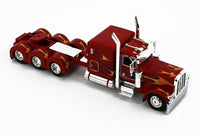 
              2022 DCP 1:64 *RED w/FLAME* Peterbilt 389 Tri-Axle w/Magnitude HEAVY HAUL Lowboy
            