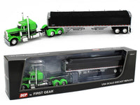 
              2022 DCP 1:64 *NEON GREEN* Peterbilt 359 36" Flattop w/Wilson GRAIN TRAILER NIB
            