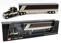 
              2023 DCP 1:64 *BROWN & CREAM* Peterbilt 359 63" Midroof w/DRY GOODS TRAILER NIB!
            