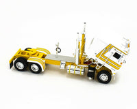 
              2021 DCP 1:64 *WHITE & YELLOW* KENWORTH K-100 w/53' UTILITY REEFER TRAILER NIB
            