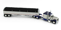 
              2021 DCP 1:64 SILVER & BLUE Peterbilt 379 w/WILSON Pacesetter GRAIN TRAILER NIB
            