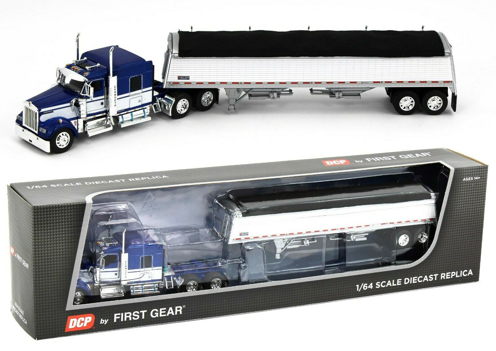 2022 DCP 1:64 *BLUE & WHITE* Kenworth W900L w/WILSON COMMANDER