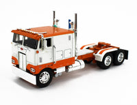 
              2023 DCP 1:64 *WHITE & ORANGE* Peterbilt 352 110" Sleeper & MAC Dump Trailer NIB
            