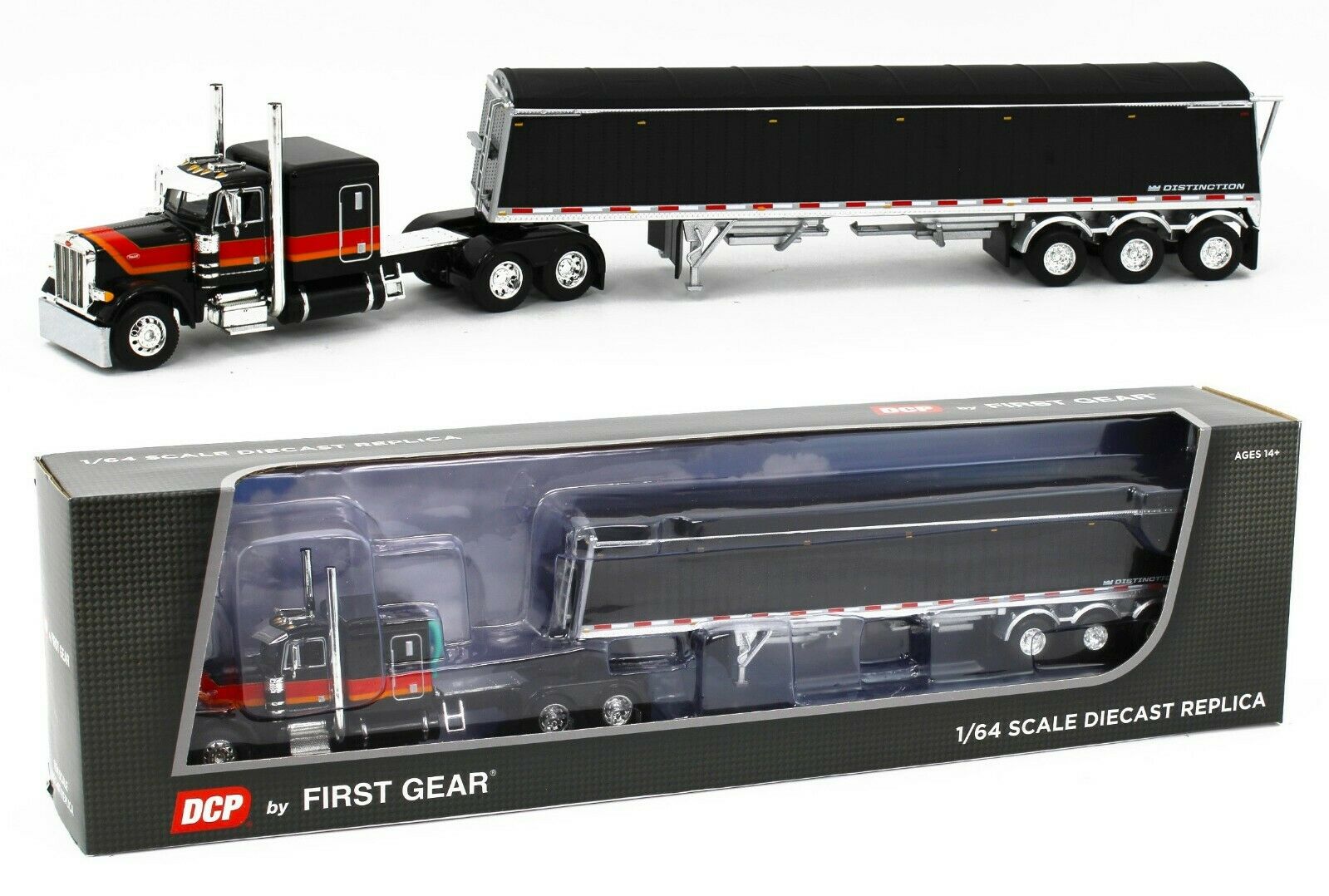DCP ダイキャストプロモーション 1/64 Peterbilt 379 ① DCP 1:64 *YELLOW & BLACK* Peterbilt 379 63