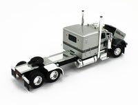 
              2023 DCP 1:64 SILVER GUN METAL Peterbilt 389 63" Flattop w/WILSON GRAIN TRAILER
            