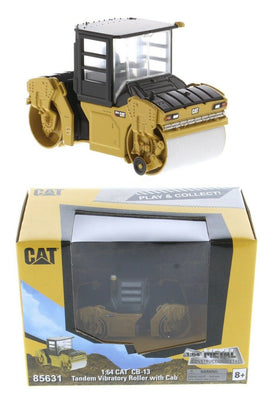 1:64 DIECAST MASTERS CATERPILLAR CAT CB-13 Tandem Vibratory Roller w/CAB *NIB*