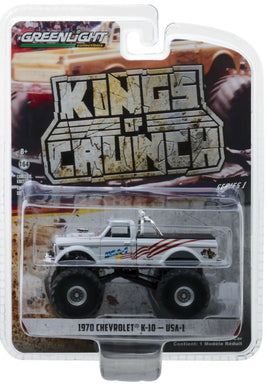 1:64 GreenLight *KINGS OF CRUNCH* 1970 Chevrolet K10 USA-1 MONSTER TRUCK NIP