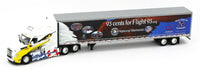 
              2021 DCP 1:64 *93¢ for Flight 93* Freightliner Cascadia Semi 53' Dry Goods NIB
            