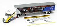 
              2021 DCP 1:64 *93¢ for Flight 93* Freightliner Cascadia Semi 53' Dry Goods NIB
            