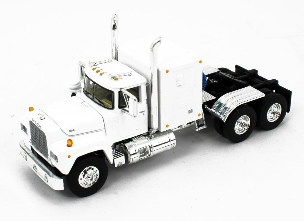 DCP 1:64 *MACK R MODEL* Red Black White Semi Truck Flattop Sleeper 3pc ...