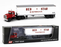 
              2022 DCP 1:64 *RED STAR EXPRESS* Ford LT-9000 & 40' Vintage Dry Good Trailer NIB
            