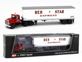 2022 DCP 1:64 *RED STAR EXPRESS* Ford LT-9000 & 40' Vintage Dry Good Trailer NIB