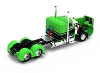 
              2022 DCP 1:64 *NEON GREEN* Peterbilt 359 36" Flattop w/Wilson GRAIN TRAILER NIB
            