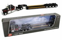 
              2021 DCP 1:64 *BLACK* Kenworth W900A Fontaine Tri-Axle Magnitude Lowboy w/Flip
            