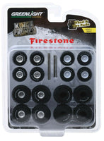 
              1:64 GreenLight *WHEEL & TIRE ACCESSORY PACK* FIRESTONE MONSTER TRUCK *NIP*
            