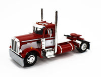 
              DCP 1:64 *RED & WHITE* Single Axle Peterbilt 359 Day Cab w/48' Flatbed Trailer
            