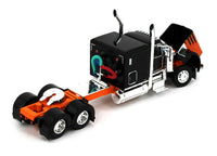 
              2022 DCP 1:64 *BLACK ORANGE* Peterbilt 389 Flattop w/Talbert 5553TA Trailer NIB!
            