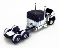 
              2023 DCP 1:64 *PURPLE* Peterbilt 389 63" Flattop & CHROME MAC Dump Trailer NIB
            