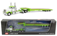 
              2023 DCP 1:64 *WHITE & LIME* Peterbilt 379 DAY CAB w/TALBERT 5553-TA Trailer NIB
            