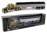 
              2022 DCP 1:64 *GOLD* Peterbilt 379 70" w/WILSON 50' Tri-Axle Grain Trailer NIB
            