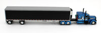 
              DCP 1:64 *BLUE &* BLACK* Peterbilt 379 63" w/53' Spread-Axle Reefer Trailer NIB
            