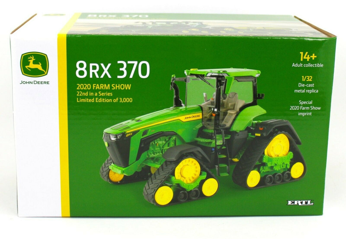 Ertl 132 2020 Farm Show Edition John Deere 8rx 370 Tracked Tractor Mc2 Toys 7982